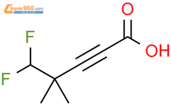 5,5-difluoro-4,4-dimethylpent-2-ynoic acid结构式图片|2104288-17-5结构式图片