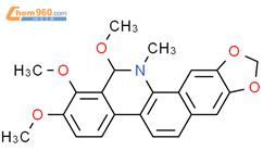 6-甲氧基二氢白屈菜红碱结构式图片|21080-31-9结构式图片