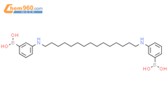 BORONIC ACID, [1,15-PENTADECANEDIYLBIS(IMINO-3,1-PHENYLENE)]BIS-结构式图片|210906-83-5结构式图片