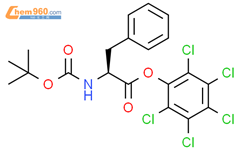L-Phenylalanine, N-[(1,1-dimethylethoxy)carbonyl]-, pentachlorophenyl ester (9CI)结构式图片|21148-96-9结构式图片