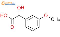 DL-3-甲氧基-α-羟基苯乙酸结构式图片|21150-12-9结构式图片