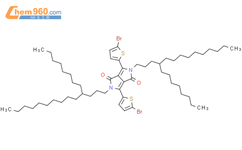 3,6-双(5-溴噻吩-2-基)-2,5-双(4-辛基十四烷基)-2,5-二氢吡咯并[3,4-c]吡咯-1,4-二酮结构式图片|2116427-63-3结构式图片