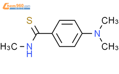 Benzenecarbothioamide, 4-(dimethylamino)-N-methyl-结构式图片|21176-93-2结构式图片