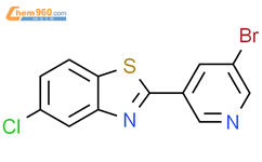 2-(5-溴-3-吡啶基)-5-氯苯并噻唑结构式图片|2119689-87-9结构式图片