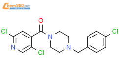 (4-(4-氯苄基)哌嗪-1-基)(2,5-二氯吡啶-4-基)甲酮结构式图片|2123481-84-3结构式图片