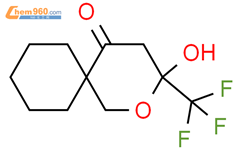 3-Hydroxy-3-(trifluoromethyl)-2-oxaspiro[5.5]undecan-5-one结构式图片|212615-81-1结构式图片
