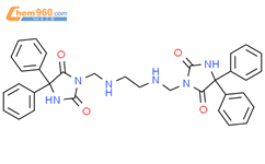 Hydantoin,3,3'-[ethylenebis(iminomethylene)]bis[5,5-diphenyl- (8CI)结构式图片|21322-39-4结构式图片