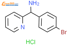 (4-溴苯基)(吡啶-2-基)甲胺 盐酸盐结构式图片|2135332-60-2结构式图片