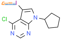 4 CHLORO 7 CYCLOPENTYL 5 IODO 7H PYRROLO 2 3 D PYRIMIDINE 4 CHLORO 7