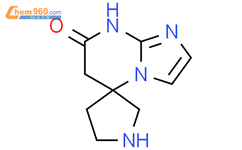 Spiro[imidazo[1,2-a]pyrimidine-5(6H),3'-pyrrolidin]-7(8H)-one结构式图片|2137537-94-9结构式图片