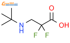 3-(tert-butylamino)-2,2-difluoropropanoic acid结构式图片|2137630-15-8结构式图片