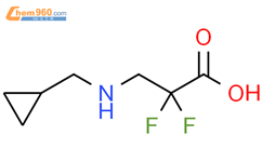 3-(cyclopropylmethylamino)-2,2-difluoropropanoic acid结构式图片|2137731-94-1结构式图片