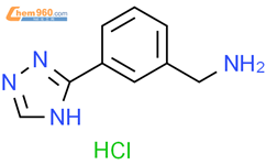 Benzenemethanamine, 3-(1H-1,2,4-triazol-5-yl)-, hydrochloride (1:2)