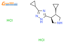 rac-3-cyclopropyl-5-(3R,4R)-4-cyclopropylpyrrolidin-3-yl-1H-1,2,4-triazole dihydrochloride结构式图片|2138367-15-2结构式图片