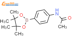4-乙酰胺基苯硼酸频哪醇酯结构式图片|214360-60-8结构式图片