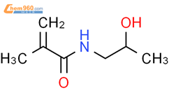 N-(2-羟基丙基)甲基丙烯酰胺结构式图片|21442-01-3结构式图片