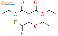 2-(1-乙氧基-2,2-二氟乙基)-丙二酸 1,3-二乙酯结构式图片|2144787-40-4结构式图片