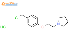 1-[2-[4-(chloromethyl)phenoxy]ethyl]pyrrolidine,hydrochloride
