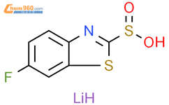 lithium(1+) ion 6-fluoro-1,3-benzothiazole-2-sulfinate结构式图片|2155852-58-5结构式图片