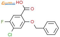 2-(苄氧基)-4-氯-5-氟苯甲酸结构式图片|2159120-66-6结构式图片