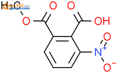 3-硝基-2-羧基苯甲酸甲酯结构式图片|21606-04-2结构式图片