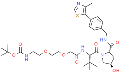 L-脯氨酸酰胺，N-（12,12-二甲基-1,10-二氧代-3,6,11-三氧杂-9-氮杂十三碳-1-基）-3-甲基-L-乙烯基-4-羟基-N-[[4-（4-甲基-5-噻唑基）苯基]甲基]-，（4R）-结构式图片|2162120-75-2结构式图片
