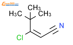 3-氯-4,4-二甲基戊-2-烯腈结构式图片|216574-58-2结构式图片