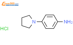 4-(1-吡咯烷)苯胺盐酸盐结构式图片|216670-47-2结构式图片