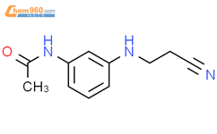 N-[3-[(2-氰乙基)氨基]苯乙酰胺结构式图片|21678-63-7结构式图片