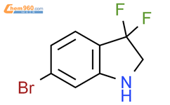 6-bromo-3,3-difluoro-indoline结构式图片|2169625-19-6结构式图片