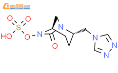 硫酸单[(2S,5R)-7-氧代-2-(4H-1,2,4-三唑-4-基甲基)-1,6-二氮杂双环[3.2.1]辛-6-基]酯结构式图片|2170460-30-5结构式图片