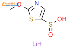lithium(1+) ion 2-methoxy-1,3-thiazole-5-sulfinate结构式图片|2171866-84-3结构式图片