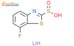 lithium(1+) ion 7-fluoro-1,3-benzothiazole-2-sulfinate结构式图片|2172228-62-3结构式图片