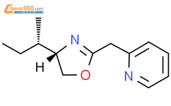 (S)-4-((S)-仲丁基)-2-(吡啶-2-基甲基)-4,5-二氢恶唑结构式图片|217653-28-6结构式图片