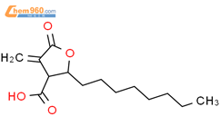 3-羧基-4-辛基-2-亚甲基丁内酯结构式图片|218137-86-1结构式图片