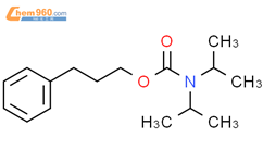 Carbamic acid, bis(1-methylethyl)-, 3-phenylpropyl ester结构式图片|218601-55-9结构式图片