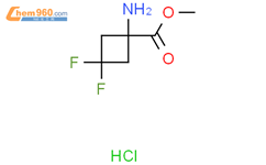 1-Amino-3,3-difluoro-cyclobutanecarboxylic acid methyl ester hydrochloride结构式图片|2193061-54-8结构式图片