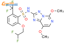 五氟磺草胺 标准品结构式图片|219714-96-2结构式图片