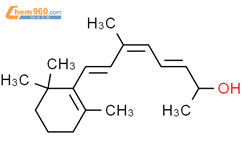 3,5,7-Octatrien-2-ol, 6-methyl-8-(2,6,6-trimethyl-1-cyclohexen-1-yl)-结构式图片|21975-22-4结构式图片