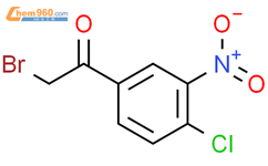 2-溴-1-(4-氯-3-硝基苯基)乙醛-1-酮结构式图片|22019-49-4结构式图片