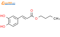 3-(3,4-二羟基苯基)丙烯酸丁酯结构式图片|22020-28-6结构式图片