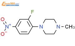 1-(2-氟-4-硝基苯基)-4-甲基哌嗪结构式图片|221198-29-4结构式图片
