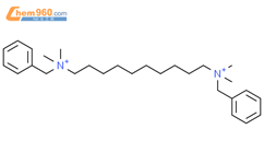 1,10-Decanediaminium, N,N,N',N'-tetramethyl-N,N'-bis(phenylmethyl)-结构式图片|22139-50-0结构式图片