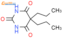 5,5二正丙基巴比妥酸结构式图片|2217-08-5结构式图片