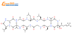[2H3]-环孢霉素A结构式图片|222295-76-3结构式图片