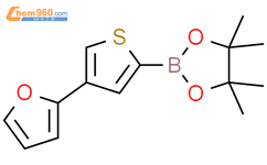 4-(2-呋喃基)噻吩-2-硼酸频哪醇酯结构式图片|2223011-16-1结构式图片