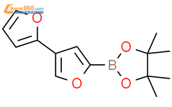 4-(2-呋喃基)呋喃-2-硼酸频哪醇酯结构式图片|2223032-16-2结构式图片