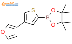 4-(3-呋喃基)噻吩-2-硼酸频哪醇酯结构式图片|2223033-11-0结构式图片