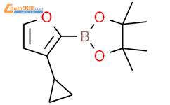 3-环丙基呋喃-2-硼酸频哪醇酯结构式图片|2223040-07-9结构式图片