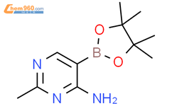 4-氨基-2-甲基嘧啶-5-硼酸频哪醇酯结构式图片|2223040-93-3结构式图片